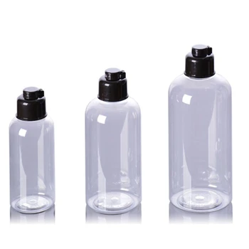 20 x 100 ml/200ml/300ml selge, PET-Pudel,emulsioon Konteiner Must Flip Top Kork, Tühi, Šampooni Pudelid Korduvtäidetavaid