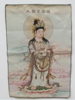 35.46' / Silk tikandid thangka selline jumalanna guanyin Tiibetis ja Nepalis