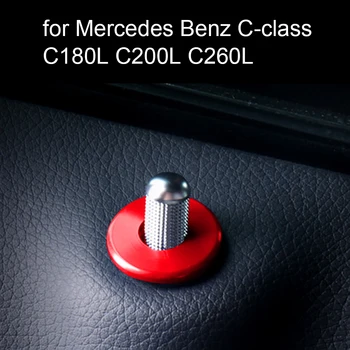 4 tükki 2 värvi Auto Uks polt ringid kate Salongi ringi kleebised jaoks Mercedes Benz C-klassi C180L C200L C260L kleebised