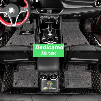Auto Suu Matid Põrandale Pad on Täielikult Pakitud Non-slip Sobib Alfa Romeo Giulia ja Stelvio sisustuselemendid