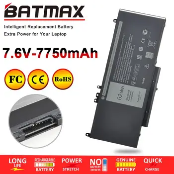 Batmax 7.6 V 62Wh 6MT4T Sülearvuti Aku Dell Latitude E5470 E5570 Sülearvuti 15.6