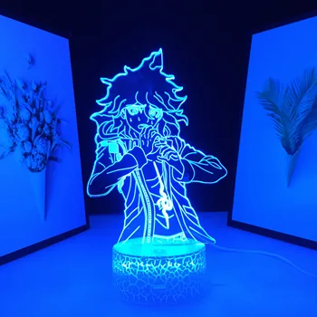 Danganronpa V3 Nagito Komaeda LED Night Light Magamistuba Decor Lapsed Kingitus Danganronpa Anime Lamp Dropshipping Nightlights