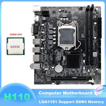 H110 Arvuti Emaplaadi LGA1151 Toetab Celeron G3900 G3930 Seeria CPU Toetab DDR4 Mälu G3930 CPU