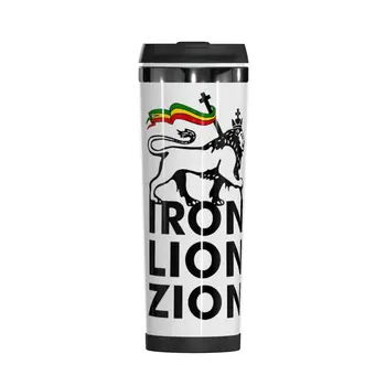Iron Lion Zion Rasta Lõvi Juuda Pullover Topelt Isoleeritud Vee Tassi Unikaalne Termosed kolbi Kruus Vabaaja Soojustus piima tassi