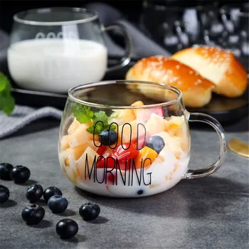 Kohvi Klaas Kruus Must Valge Kiri Piima Tee Tassi Kokteil Crystal-Läbipaistev Kruusid Käepide Drinkware Paar Kingitused