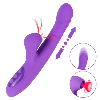 Koos Kütte-Vajutame G Spot Küülik Vibraator Sex Mänguasjad, Naiste Imemiseks Kliitori Stimulaator Dildo Vibraatorid Dual Mootor