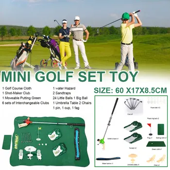 Mini Golf Professionaalse Praktika, Set Golf Ball Mäng, mis on Seatud Laste Mänguasi Golf Club Tava pallimängud Siseruumides Spordi Golf Koolitus