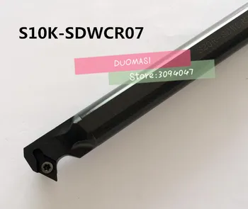 S10K-SDWCR07 keerates padruni läbimõõt 10 mm sisemise Treimistööriistad Kruvi Lukus CNC Treipingi Vahend Omanik Lisab DCMT0702