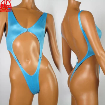 Seksikas Naiste Backless Kõrge Lõigatud Bodysuit Õõnes Välja Ühes Tükis Ujumisriided Ujumistrikoo G String Naiste Sexy Thong ujumispüksid FX48
