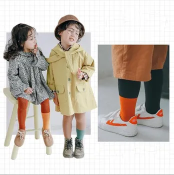 Uus arrivel 2020 baby kaks värvi sukkpüksid cotton fashion laste õigekirja värvi poiste ja tüdrukute retuusid