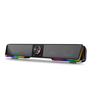 Uus Värviline Bluetooth Echo Seina Traadita Ajastiga 3.5 Ümbritsevad RGB Kõlarid PC Kõlarid